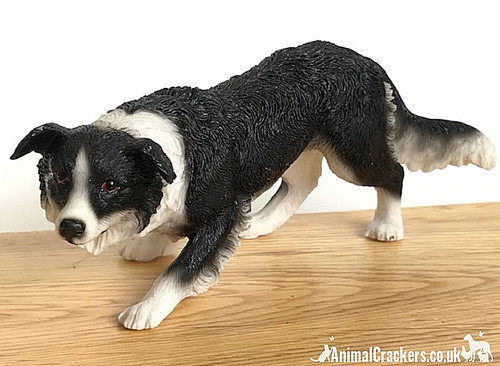 Ornement figurine chien border - ornement,