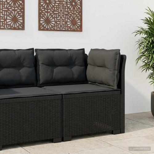 Canapé jardin look rotin - jardin,
