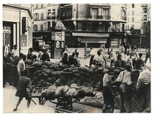 Photo Originale Presse Libération Paris 1944 Seconde Guerre Mondiale Argentique 