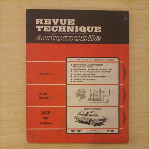Revue technique audi 100 - technique,
