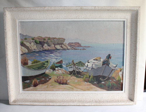Huile sur toile signée - , s