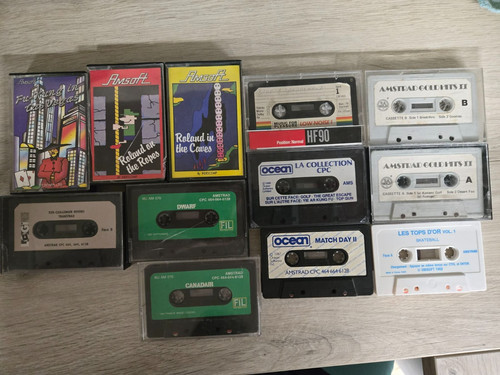 Lot cassettes amstrad - lot, 12