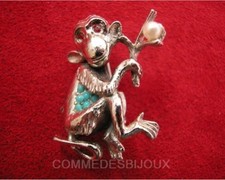 Broche Vintage Singe