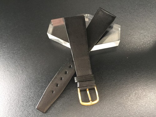 Bracelet montre cuir noir - bracelet,
