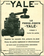 1927 Yale Magazine Door Clipper Antique Advertisement