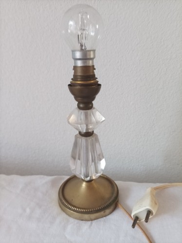 Pied lampe cristal - de, et