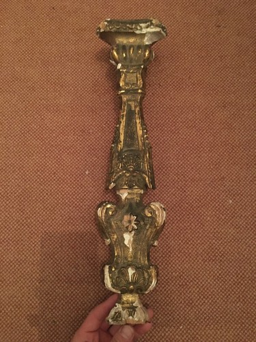Bougeoir bois doré xviii - doré, e