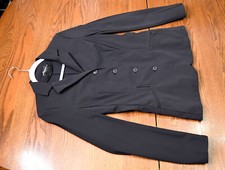 Freejump Oscar & Gabrielle Jade Light tech coat jacket black small $499