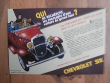 Carte Postale Publicitaire - CHEVROLET SIX GENERAL MOTORS
