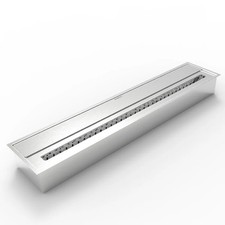 Brûleur encastrable en acier