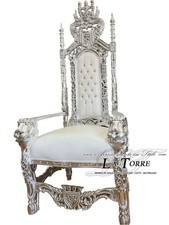 Trône Royal Avec Lions En