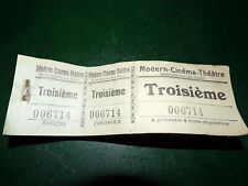 TICKET SOUCHE CINEMA TARIF REDUIT DES ANNEES 20/30