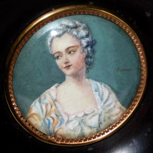 Ancienne peinture miniature - peinture,