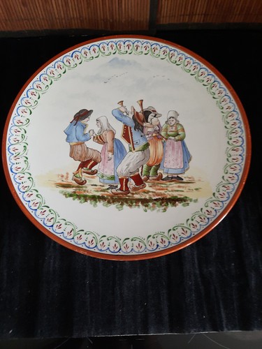 Grand plat rond ancien cm - plat, 33