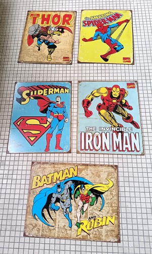 Lot plaques métal - lot, 5