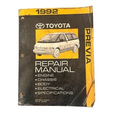 1992 Toyota Previa OEM Shop Service Repair Manual DIY Maintenance Guide, RM255U