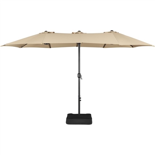 Parasol triple tête - triple, avec