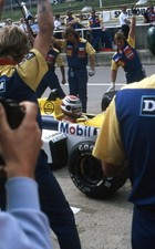 NELSON PIQUET WILLIAMS FW11 HONDA 1986 BRITISH GP 35MM SLIDE FOTO PHOTOGRAPH