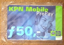 PAYS-BAS KPN MOBILE RECHEARGE GSM TELECARTE PAY PHONE CARD SCHEDA CARTE PREPAID