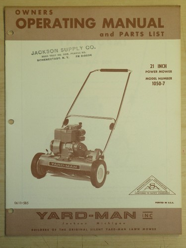 Vintage yard man power - yard-man, 21"