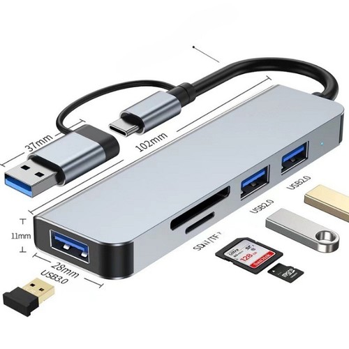 Hub usb 8en1 - hub, type-c