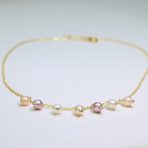 Collier perles eau douce - perles,