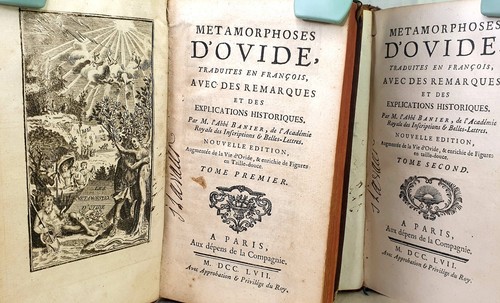 Livre ancien 1757 ovide - livre,