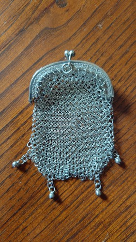Antique chaplain purse silver - chaplain,