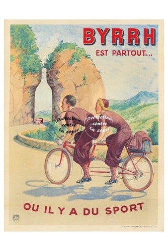 Apéritif byrrh vélo tandem - vélo,