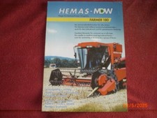 HEMAS COMBINE HARVESTER ADVERTISING BROCHURE - MDW FARMER 180