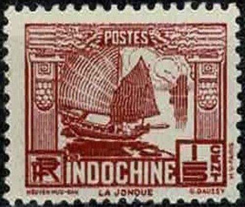 Indochine 1931 jonque - jonque,