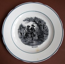 Pexonne earthenware December Ice Skate Plate