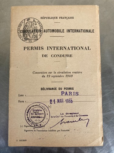 Ancien permis conduire - ancien, de