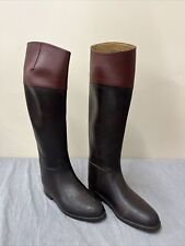 AIGLE Coupe Saumur Rubber Equestrian Riding Rain Boot Size 37  Made In France FS