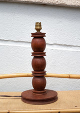 lampe de chevet, pied de lampe à poser bois vintage,déco intérieur, lamp