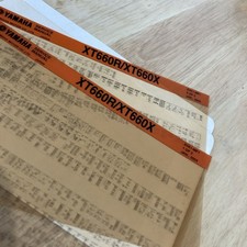 Yamaha XT660R XT660X 2004 microfiche manuel atelier technique XTR XTX 660