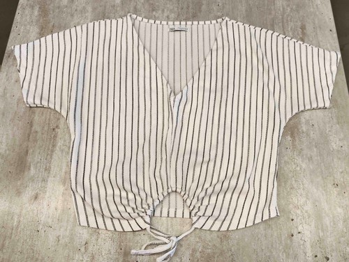 Blouse blanche zara rayée - zara,