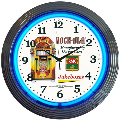 Rockola jukebox neon clock - rockola,