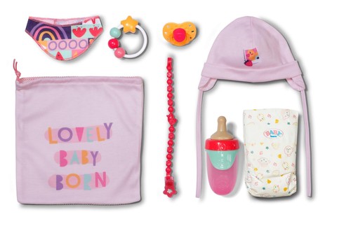 Baby born newborn set - born,