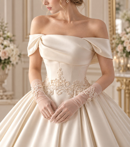 Robe mariée satin - de,