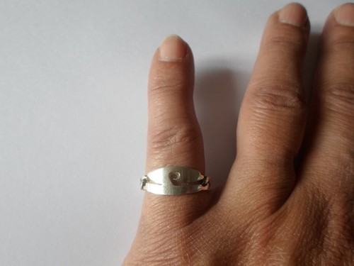Bague argent massif - bague, en