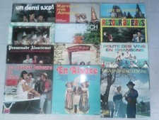 Lot 12 disques vinyles 33 tours fête folklore carnaval farandole