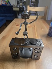 DJ Nuts & Bolts Figurine Metal Works Figure Statue DJ Booth Music Desk  7.5"