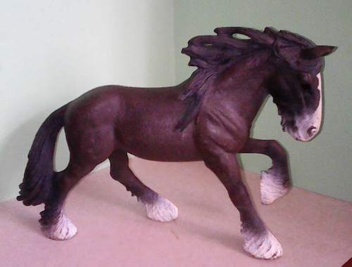 Schleich cheval 2012 shire - cheval,