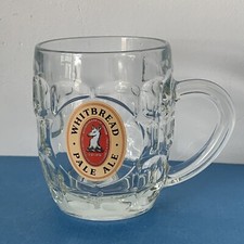 Vintage Whitbread Pale Ale Half Pint Tankard Glass (3 Available)