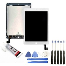 ECRAN COMPLET: VITRE + ECRAN LCD POUR iPad Air 2 BLANC A1566 A1567 +OUTILS+COLLE