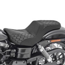 Selle Biplace pour Harley Davidson Dyna Street Bob 06-17 SF8 noir