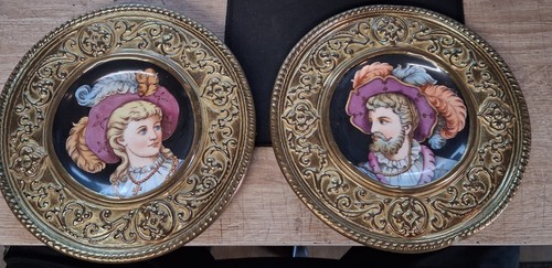 Paire assiettes murales - paire,