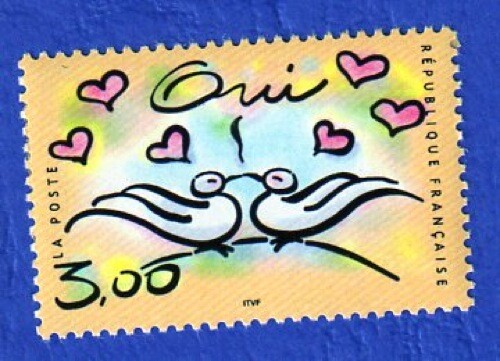 Timbre france 1999 oui - france,