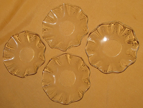 Lot bobèches en verre - de,